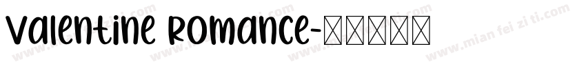 Valentine Romance字体转换